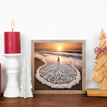 Load image into Gallery viewer, Beach Dress Beauty-Partial Special Diamond Painting-30x30cm
