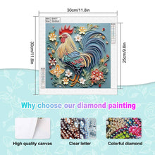Load image into Gallery viewer, Quilling Rooster-Partial Special Diamond Painting-30x30cm
