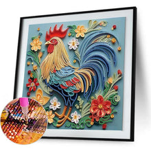 Load image into Gallery viewer, Quilling Rooster-Partial Special Diamond Painting-30x30cm

