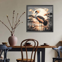 Load image into Gallery viewer, Crane-Full Round Diamond Painting-40x40cm
