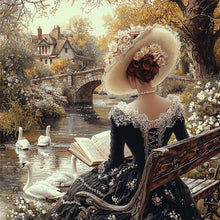 Load image into Gallery viewer, Victorian Beauty-Full Round Diamond Painting-40x40cm
