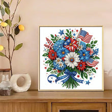 Load image into Gallery viewer, Independence Day Bouquet-Partial Special Diamond Painting-30x30cm
