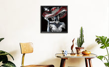 Load image into Gallery viewer, Elegant Lady with Hat-Partial Special Diamond Painting-30x30cm
