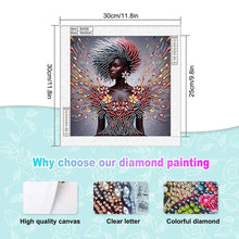 Load image into Gallery viewer, Elegant Black Beauty-Partial Special Diamond Painting-30x30cm
