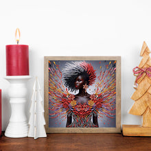 Load image into Gallery viewer, Elegant Black Beauty-Partial Special Diamond Painting-30x30cm
