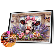 Load image into Gallery viewer, Vintage Farm Cow-Full Round Diamond Painting-50x40cm
