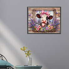 Load image into Gallery viewer, Vintage Farm Cow-Full Round Diamond Painting-50x40cm
