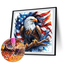 Load image into Gallery viewer, American Flag Eagle-Full Round Diamond Painting-30x30cm
