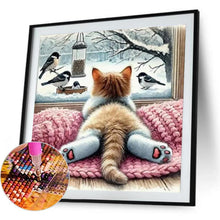 Load image into Gallery viewer, Cat-Full Round Diamond Painting-40x40cm
