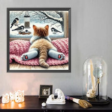 Load image into Gallery viewer, Cat-Full Round Diamond Painting-40x40cm
