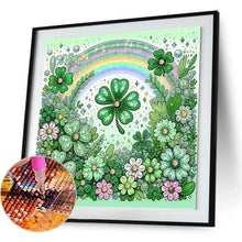 Load image into Gallery viewer, Blooming Lucky Clover-Partial Special Diamond Painting-30x30cm
