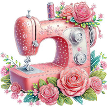 Load image into Gallery viewer, Pink Sewing Machine-Partial Special Diamond Painting-30x30cm
