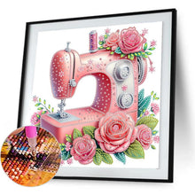 Load image into Gallery viewer, Pink Sewing Machine-Partial Special Diamond Painting-30x30cm
