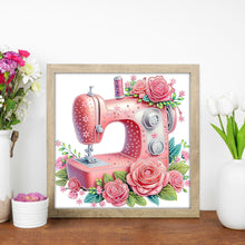 Load image into Gallery viewer, Pink Sewing Machine-Partial Special Diamond Painting-30x30cm
