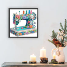 Load image into Gallery viewer, Vintage Sewing Machine-Partial Special Diamond Painting-30x30cm
