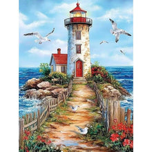 Load image into Gallery viewer, Lighthouse-Full Round Diamond Painting-30x40cm
