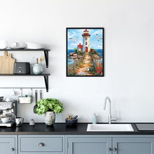 Load image into Gallery viewer, Lighthouse-Full Round Diamond Painting-30x40cm
