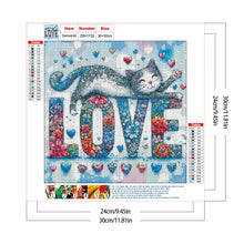 Load image into Gallery viewer, Cat-Full Round Diamond Painting-30x30cm
