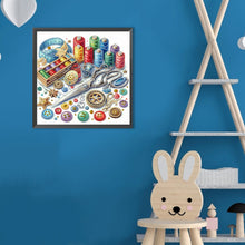 Load image into Gallery viewer, Sewing Machine-Partial Special Diamond Painting-30x30cm
