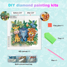 Load image into Gallery viewer, Quilling Lion-Partial Special Diamond Painting-30x30cm
