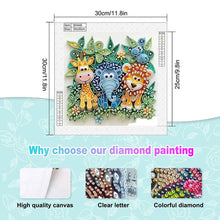 Load image into Gallery viewer, Quilling Lion-Partial Special Diamond Painting-30x30cm
