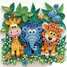 Load image into Gallery viewer, Quilling Lion-Partial Special Diamond Painting-30x30cm
