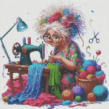 Load image into Gallery viewer, Sewing Machine-Full Round Diamond Painting-40x40cm
