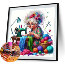 Load image into Gallery viewer, Sewing Machine-Full Round Diamond Painting-40x40cm
