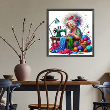 Load image into Gallery viewer, Sewing Machine-Full Round Diamond Painting-40x40cm

