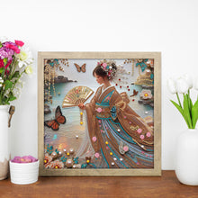 Load image into Gallery viewer, Japanese Girl-Partial Special Diamond Painting-30x30cm

