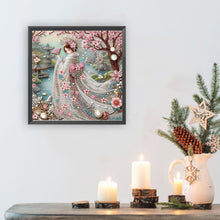 Load image into Gallery viewer, Japanese Girl-Partial Special Diamond Painting-30x30cm
