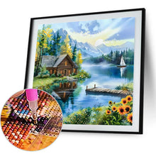 Load image into Gallery viewer, Landscape-Full Round Diamond Painting-40x40cm
