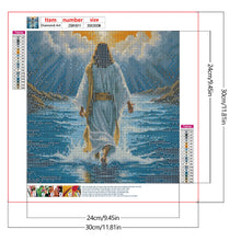 Load image into Gallery viewer, Jesus-Full Round Diamond Painting-30x30cm
