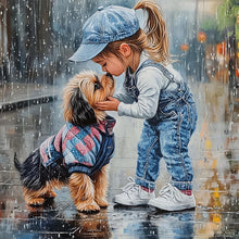 Load image into Gallery viewer, Little Girl-Full Round Diamond Painting-40x40cm

