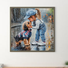 Load image into Gallery viewer, Little Girl-Full Round Diamond Painting-40x40cm
