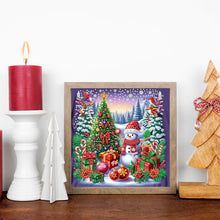 Load image into Gallery viewer, Snow Scene Snowman-Partial Special Diamond Painting-30x30cm
