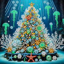 Load image into Gallery viewer, Christmas Tree-Partial Special Diamond Painting-30x30cm
