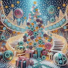 Load image into Gallery viewer, Christmas Tree-Partial Special Diamond Painting-30x30cm
