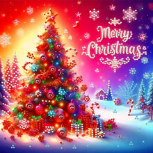 Load image into Gallery viewer, Christmas Tree-Partial Special Diamond Painting-30x30cm
