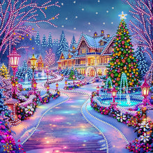 Load image into Gallery viewer, Christmas House-Partial Special Diamond Painting-30x30cm
