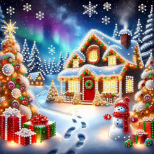 Load image into Gallery viewer, Christmas House-Partial Special Diamond Painting-30x30cm
