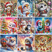 Load image into Gallery viewer, Christmas Reindeer-Partial Special Diamond Painting-30x30cm
