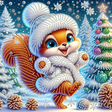 Load image into Gallery viewer, Christmas Reindeer-Partial Special Diamond Painting-30x30cm
