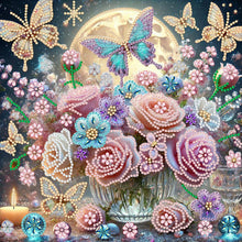 Load image into Gallery viewer, Dreamy Flower Heart-Partial Special Diamond Painting-30x30cm
