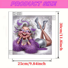 Load image into Gallery viewer, Cute Grandma-Partial Special Diamond Painting-30x30cm
