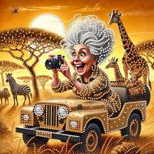 Load image into Gallery viewer, Cute Grandma-Partial Special Diamond Painting-30x30cm
