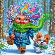 Load image into Gallery viewer, Cute Grandma-Partial Special Diamond Painting-30x30cm
