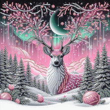 Load image into Gallery viewer, Snow Scene Cat-Partial Special Diamond Painting-30x30cm
