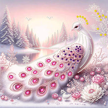 Load image into Gallery viewer, Snow Scene Cat-Partial Special Diamond Painting-30x30cm
