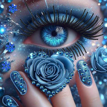 Load image into Gallery viewer, Enchanting Woman Eyes-Partial Special Diamond Painting-30x30cm
